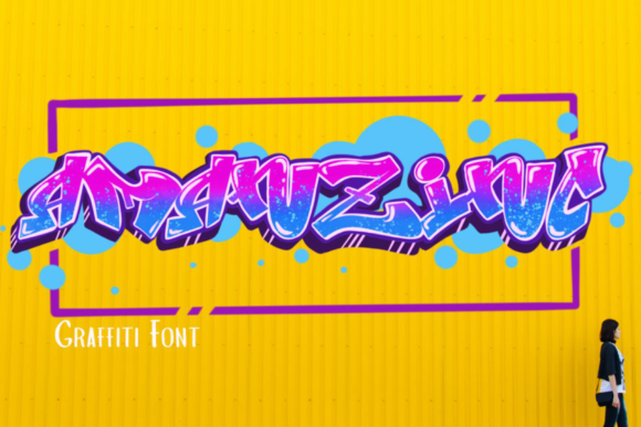 Amanzinc Graffiti: A Bold Display Font for Handmade Brands