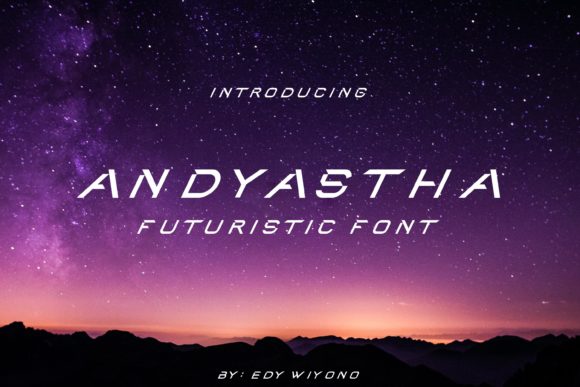 Andyastha: A Futuristic Display Font for Makers