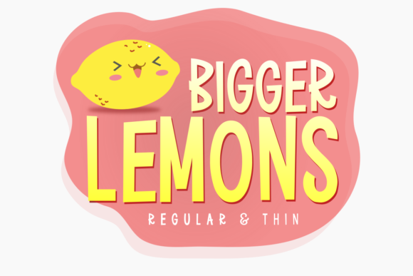 Bigger Lemons: A Playful Display Font for Digital Branding