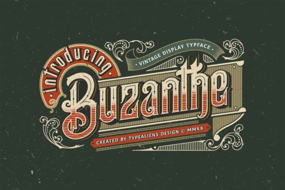 Buzanthe: A Vintage Display Font with Editorial Grace