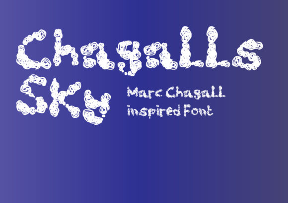 Chagalls Sky: A Playful Display Font for Small Business Branding