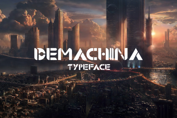Demachina: A Futuristic Display Font for Modern Web Designers and Digital Brands