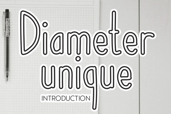 Diameter Unique: A Standout Display Font for Handmade Brands