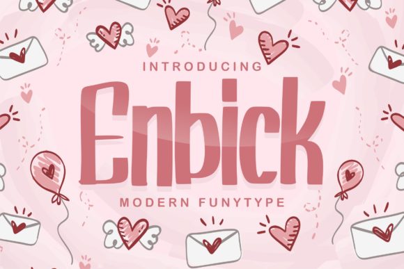 Enbick: A Warm Display Font for Editorial Projects
