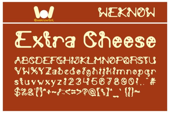 Extra Cheese Font: A Friendly Display Typeface for Branding