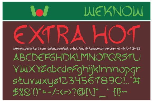 Extra Hot Display Font: A Bold Typeface for Small Business Branding