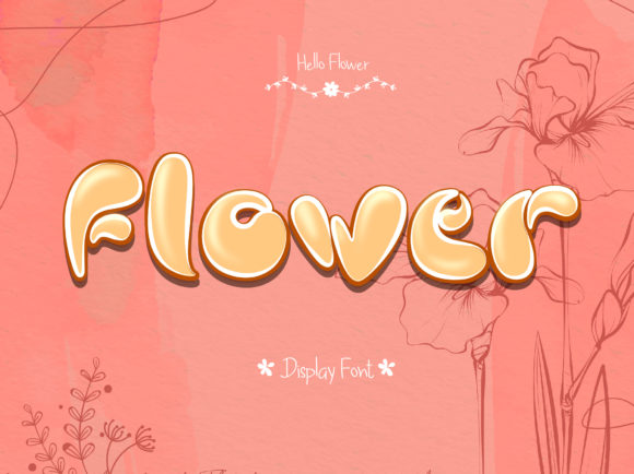 Flower Text Effect: A Down-to-Earth Display Font That Just Works
