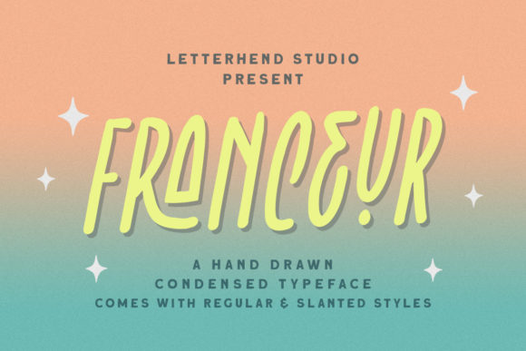 Franceur: A Simple Lettered Display Font for Web Designers
