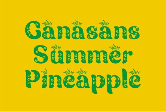 Ganasans: A Playful Display Font for Digital Branding