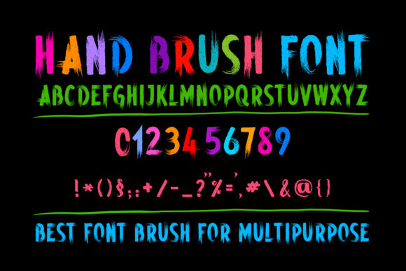 Hand Brush Font: A Brush-Pen Display Typeface for Stories