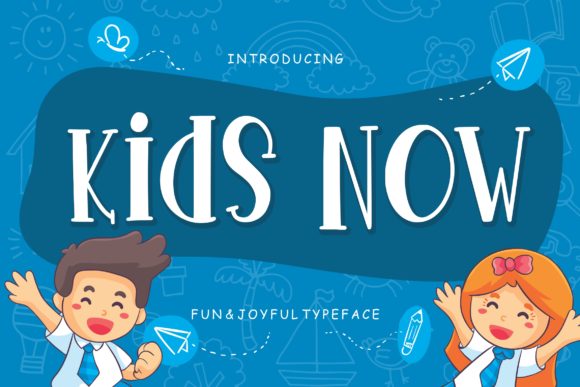 Kids Now: A Friendly Display Font for Small Business Branding