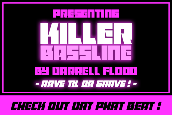 Killer Bassline: A Bold Display Font for Makers