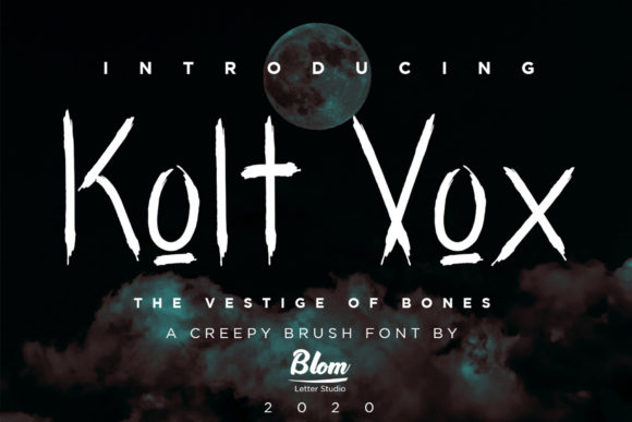 Kolt Vox: A Spooky Display Typeface for Bold Editorial Projects