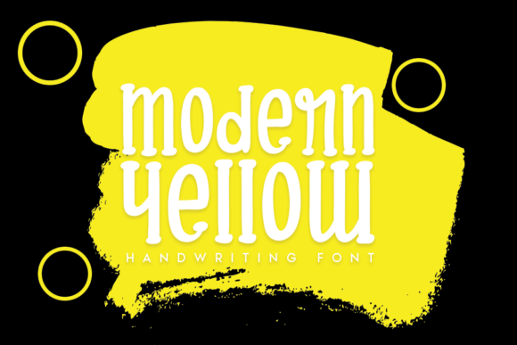 Modern Yellow: A Friendly Display Font for Editorial Design