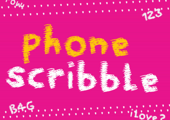 Phone Scribble: A Display Font That Speaks Before You Scroll