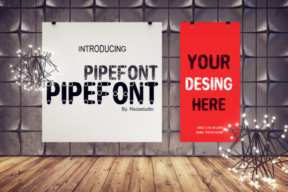 Pipe Font: A Playful Display Typeface for Digital Creators
