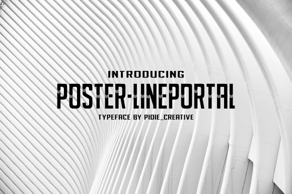 Poster-Lineportal: A Modern Display Font for Web Design
