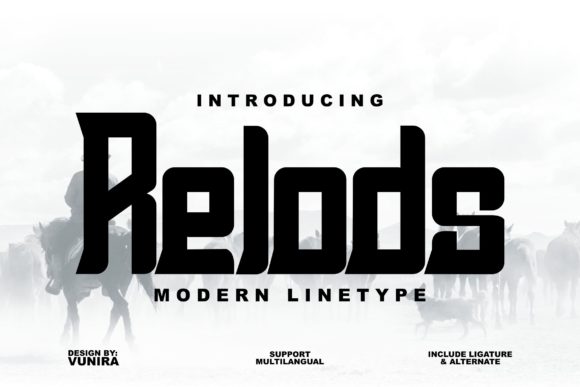 Relods: A Handmade Display Font for Digital Creators