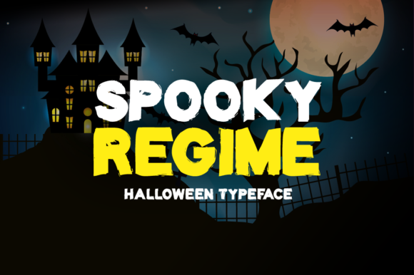 Spooky Regime: Bold Display Font for Crafters