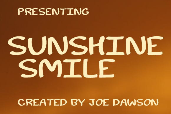 Sunshine Smile: A Playful Handwritten Display Font for Editorial Charm