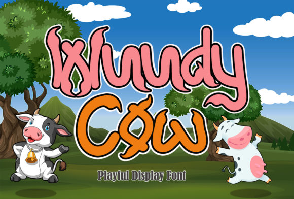 Wuudy Cow: A Friendly Display Font for Digital Design